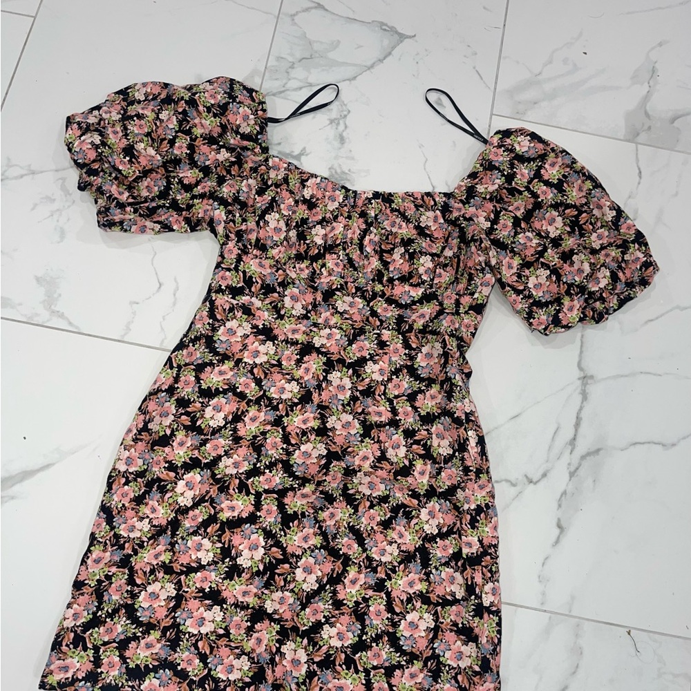 Floral Puff Sleeve Dress